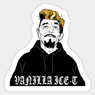 80's Rapper Mashup - VANILLA  ICE-T Sticker